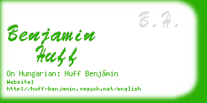 benjamin huff business card